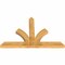 Ekena Millwork Richland Rough Sawn Timber Gable Bracket, Western Red Cedar, 72"W x 48"H x 4"D x 6"F, 16/12 Pitch GBW072X48X0406RIC00RWR - alternate 5